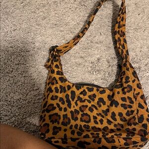 Baggu leopard small shoulder bag